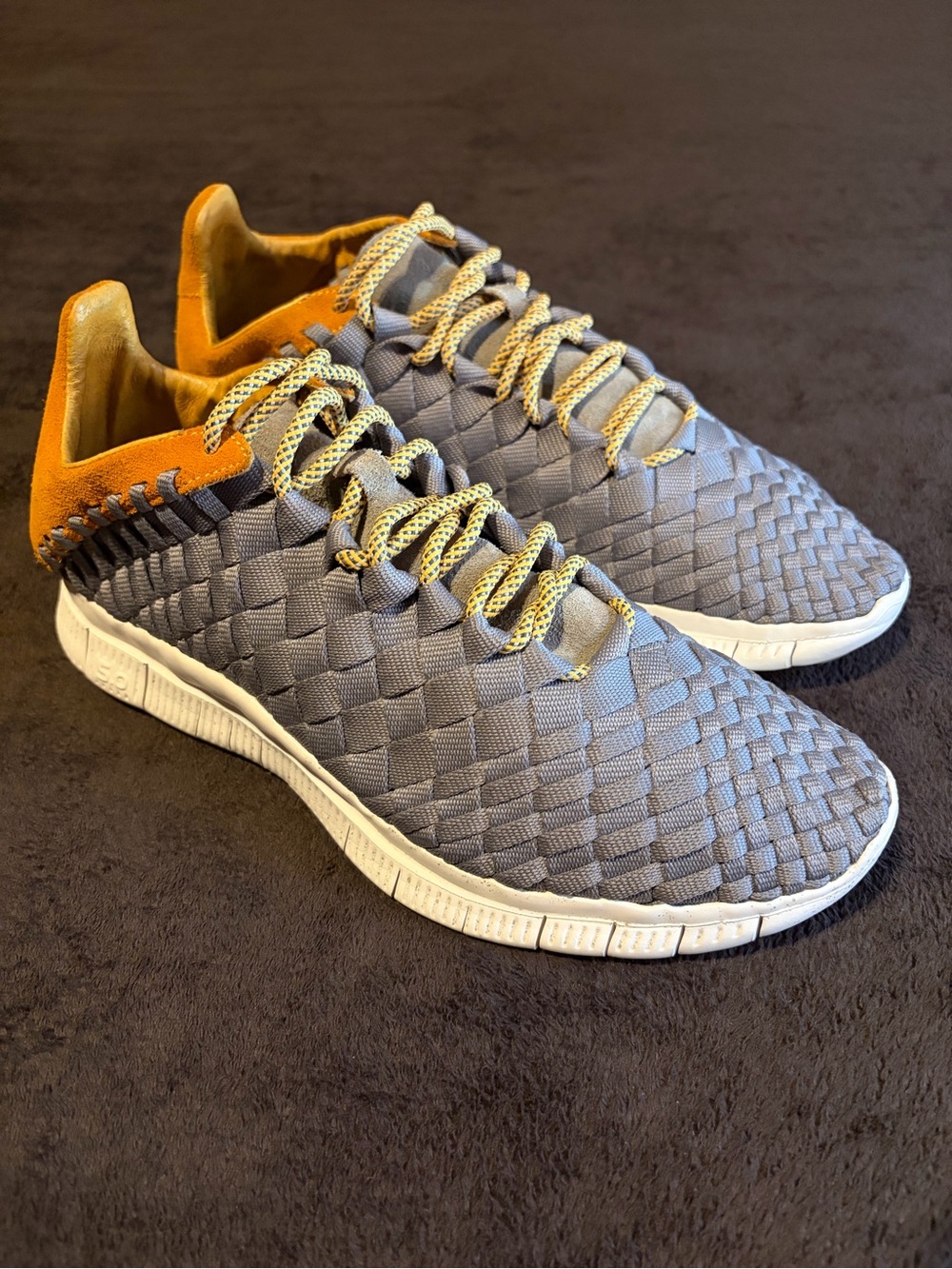 Nike Free Inneva Woven Mine Grey/Laser Orange/Sail 579916-008 (2013)